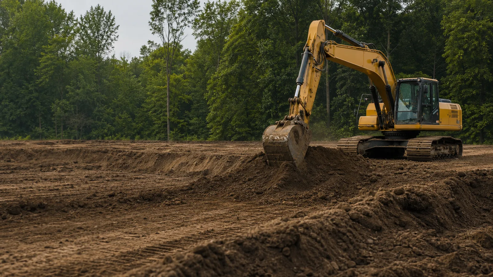 Site preparation after demolition and material removal