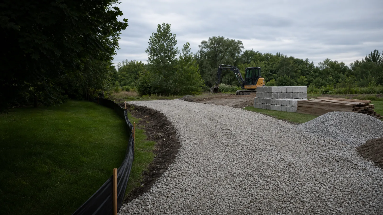 Belleville demolition site access and material staging