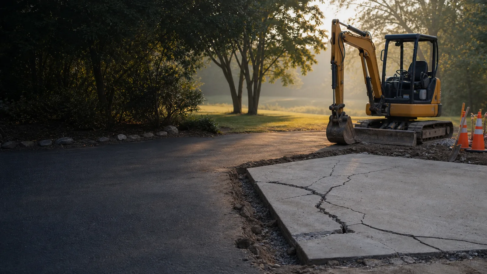 Belleville concrete removal planning scene