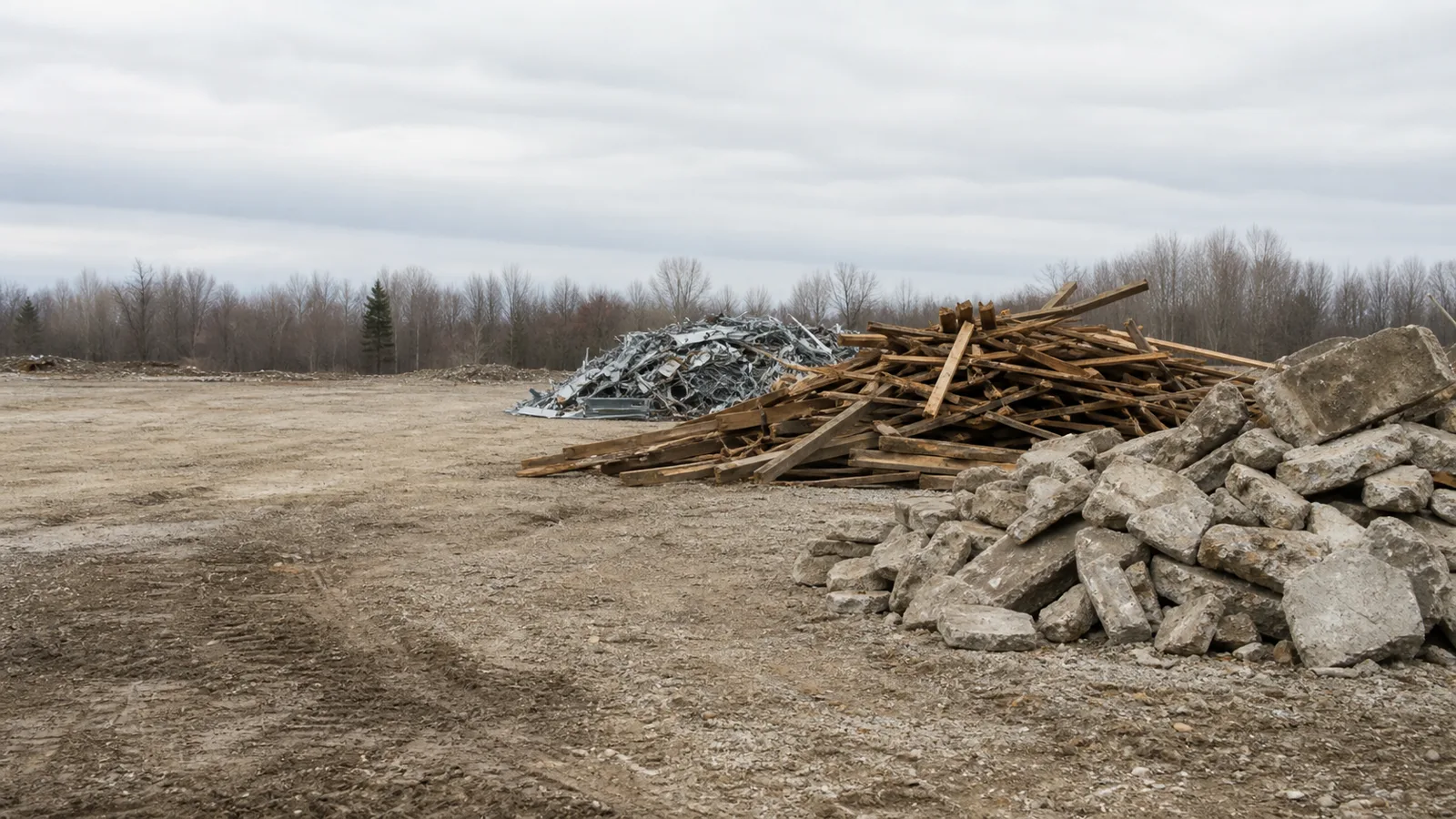 Belleville demolition debris sorting and haul planning