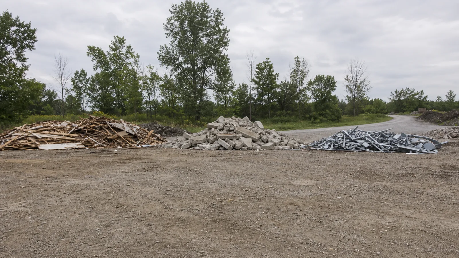 Van Buren Township demolition debris sorting and haul planning