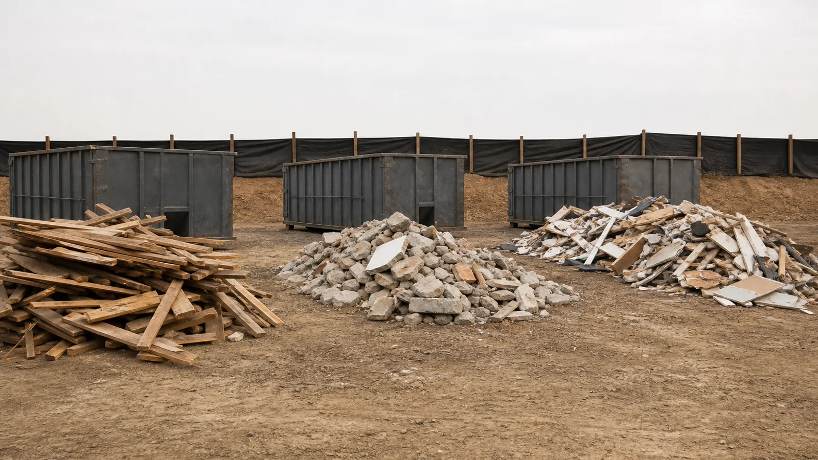 Ypsilanti demolition debris sorting and material separation